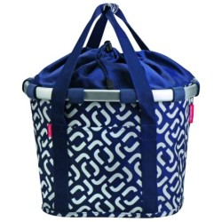 Reisenthel kurv med Klickfix kobling til styr- adapter (signature navy). Dimensioner: 35x28x26 cm. Vægt: 800 g, vol. 15 L, maks.