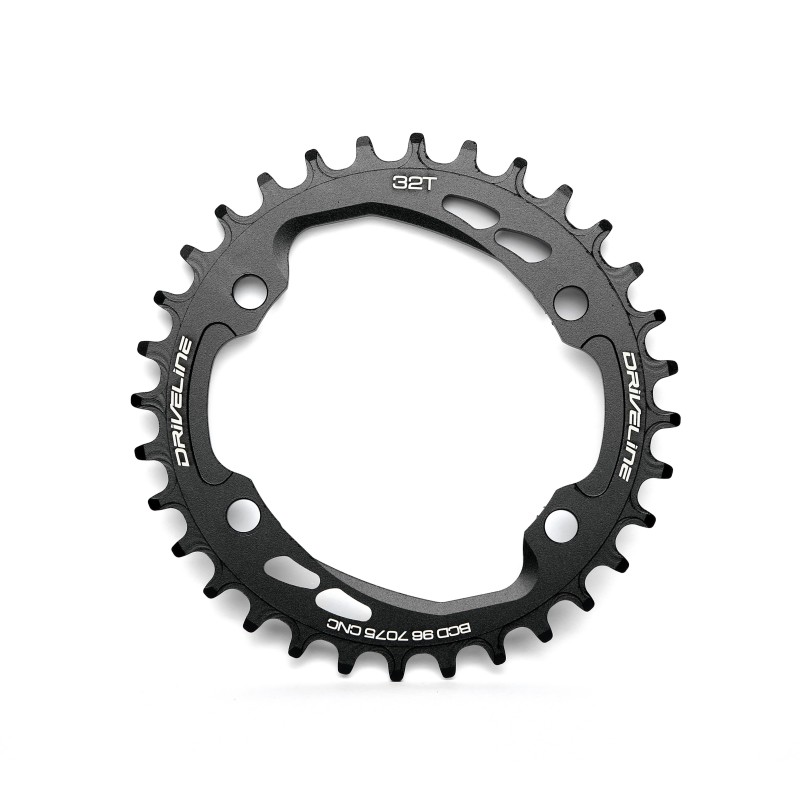 Driveline Narrow Wide Asymmetric klinge.  Hulafstand: ø96, tænder: 32, huller: 4. Til 1x10  & 1x11 speed Shimano XT & XTR kranks