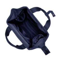 KLICKfix Roomy GT cykeltaske twist blue – åbning og ruminddeling