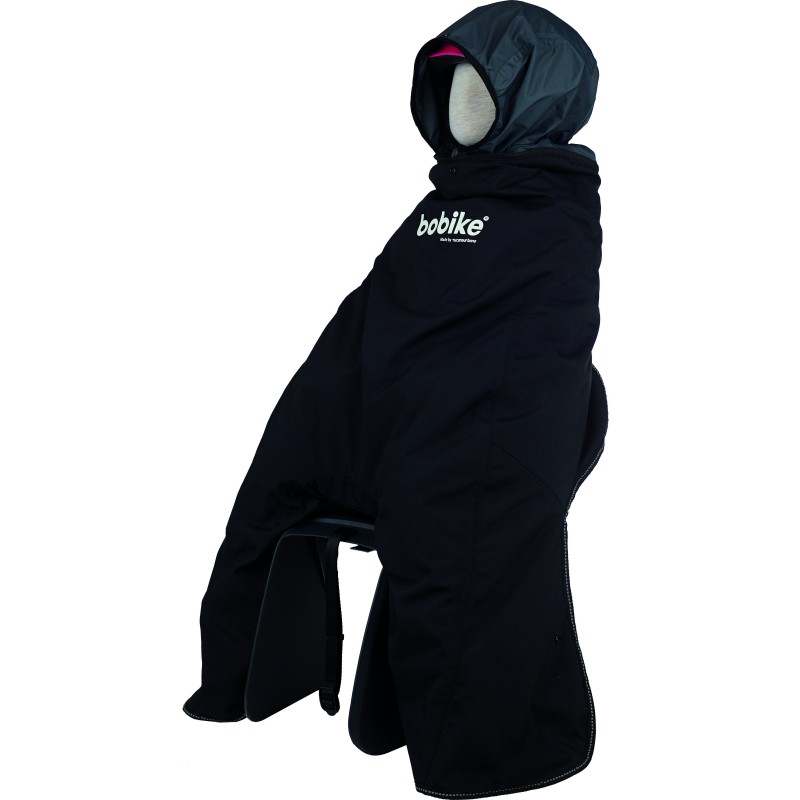 Regnslag / Cover BoBike Maxi Poncho Maxi,  vandtæt udvendig, fleece indvendig