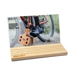 Gratis BBB display (træ) til Discstop bremseklodse 15x35 cm 2 skilte medfølger