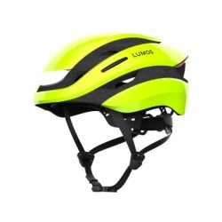 Lumos Ultra hjelm (electric lime). Str. M/L (54-61 cm). Cykelhjelm med integrerede lygter, blinklys og bremselys.