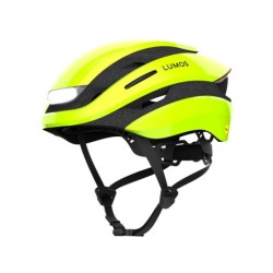 Lumos Ultra med MIPS (electric lime). Str. M/L (54-61 cm). Cykelhjelm med integrerede lygter, blinklys og bremselys.