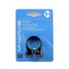 Sadelklampe for Sadelpind - sort Alu 34,9mm, indpakning