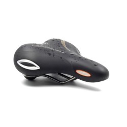 Selle Royal Lookin Relaxed unisex sadel. 90° kørestilling, Royal Gel, Cool Cover, Scuff Guards； Elastome & ICS. 30 dagess komfor