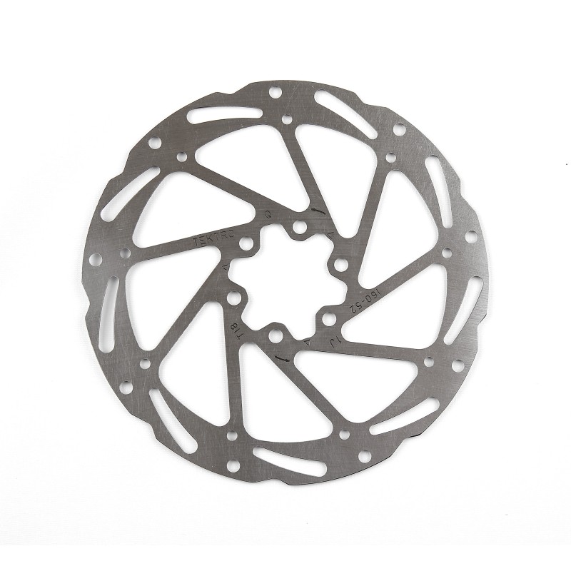 TEKTRO bremseskive  160 mm, 1,8 mm. BULK 6 hul inkl. bolte