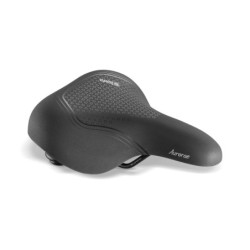 Selle Royal Aurorae Relaxed cykelsadel set fra siden – med elastomer støddæmpere og ergonomisk form