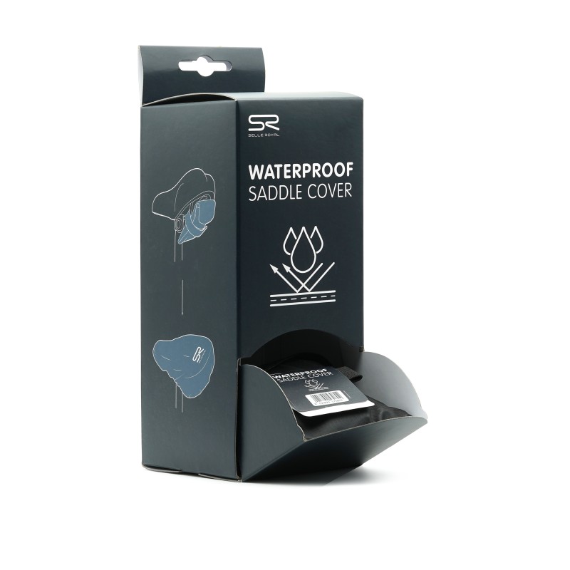 Selly Royal Dispenser med 10 stk. sadelovertræk One Size, Velcro, Kan pakkes sammen