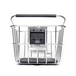 Klickfix cykelkurv KF810 med adapter 4393-8 - sort kurv til cykelstyr