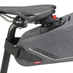 Klickfix Bikepack X Compact sadeltaske grå set fra siden