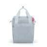 Klickfix Roomy GT cykeltaske (bag). Farve:  Twist Sky Rose. Skulderrem, ydre & indrerum Vario E kroge, vol. 12 L, max bæreevne: