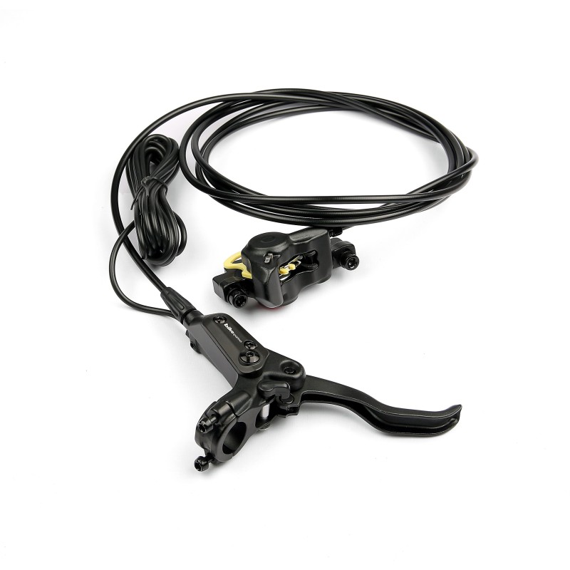 BikePartner hydraulisk bagbremsesæt til cargobike – højre greb og lang slange med Ø160 mm skive