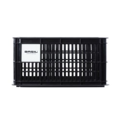 Kurv BASIL CRATE str. S. Sort, genanvendt plast Vol.: 17.5L, multi, 40x30x20 cm.  kan mont. med  MIK-AVS-uniklip eller Racktime