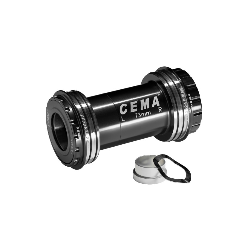 Cema Krankboks Pressfit PF30A Ø22-24 spindel Shimano/Sram GXP., Diameter 46mm. keramiske lejer, Interlock, 73 mm. Road