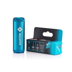 Weldtite Tubeless Capsule reparationssæt til dæk. 5 x Tubeless reparationsstrenge, 1x Rasp & split, eye tool, 1x sikkerhedskniv