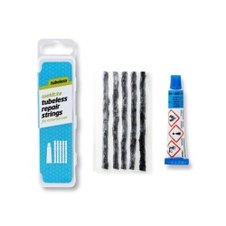 Weldtite Tubeless Reparationssæt - 5 plugs + lim i æske