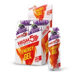 High5 Energy Gel 20 x 40 gr. 32ml Blackcurrant  BEGRÆNSET LAGER - BEDST FØR: Maj 2023