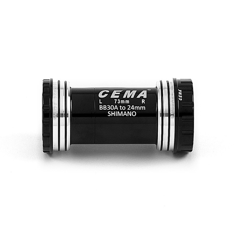 Cema Krankboks BB30A, Ø24 spindel Shimano, Diameter 42 mm. keramiske lejer,  Interlock.  73 mm. Road