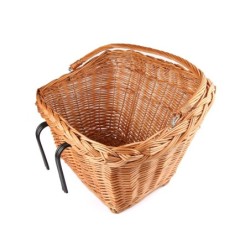 Bikepartner håndlavet kurv i rattan. Mål: 44x33x21cm, vol. 26 L, vægt: 1,1 kg Kurven har ekstra & forstærkede kroge.