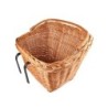 BikePartner håndlavet rattan cykelkurv med kroge og bærehåndtag - 26 liter