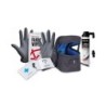 Sadeltaske (0,6 L) fra BBB med Easy Tyre Fix kit:  Motip tyre repair, latex handsker, renseserviet &  brugervejl. Tasken er vand