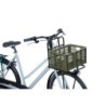 Basil Crate S grøn cykelkurv 17,5 liter – passer til MIK, AVS, UniKlip og Racktime