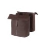 Taske sæt BASIL City Dobbel Pannier "Roasted brown" 28-32L