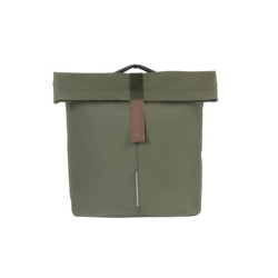 Taske sæt BASIL City Dobbel Pannier "Moss green" inkl. MIK adapter 28-32L