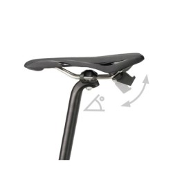 Klickfix Contour Evo sadeltaske set fra siden, Klickfix Contour Evo sadeltaske set bagfra, Klickfix Contour Evo sadeltaske