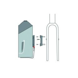 Adapter DUO KLICKFIX  Unifit Ø35-60mm 9,2x2,6x2cm max 3kg FR803.000 / 0213DAU