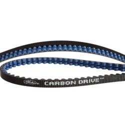 Rem Gates Carbon Drive (sort/blå). 125T, 1375 mm lang, 11 mm Pitch, 12 mm bred