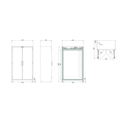 Batteriskab til lithium batterier ION-STORE-90 model IO90.195.120.K1.WDC