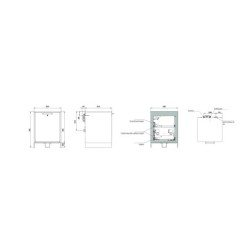 Batteriskab til lithium batterier ION-Charge-90 Model  1 drawer
