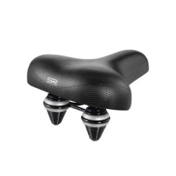 Sadel (unisex) fra Selle Royal sælges i BULK (8) Relaxed 90°, Royal Gel, Royal Vacuum, dobbelt  fjedersystem og Integreret Clip