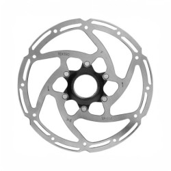 Tektro Ø180 2,3 mm, 2 stk. bremseskiver til Centerlock. Stor effektmodulering, lang holdbarhed, afrunded kanter & slidindikator.