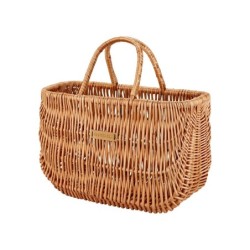 Basil Swing Wicker Shopper cykelkurv – frontkurv i flet med kroge