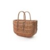 Basil Swing Wicker Shopper cykelkurv - frontkurv i flet med kroge