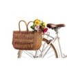 Basil Swing Wicker Shopper cykelkurv - frontkurv i flet med kroge
