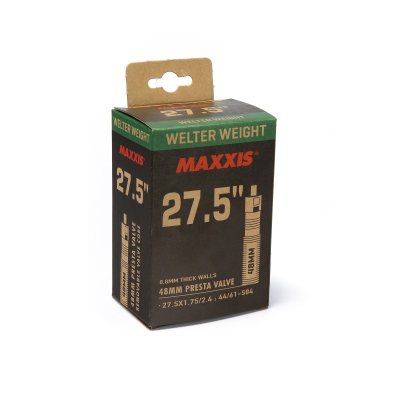 Maxxis Welter Weight cykelslange – holdbar og punkteringsbeskyttet. Ideel til MTB, gravel og touring
