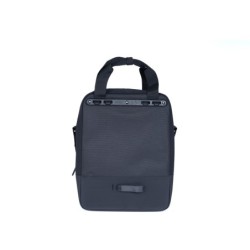Atran Velo METRO sidetaske 20L sort canvas set fra siden