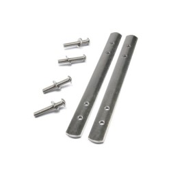 Bikepartner Ribe bagkurv sølv i rustfrit stål med fastmontering