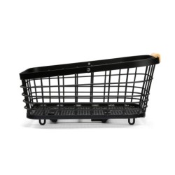 BikePartner Skanderborg cykelkurv bag i sort aluminium med MIK beslag