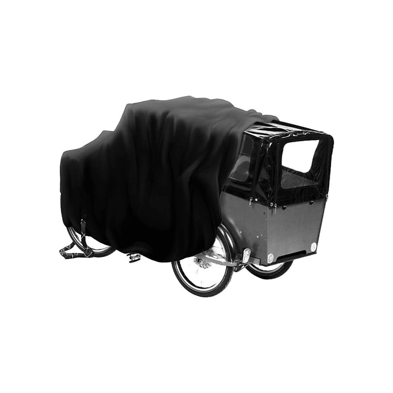 Cykelovertræk til 3-hjulet ladcykel med kaleche - vandtæt