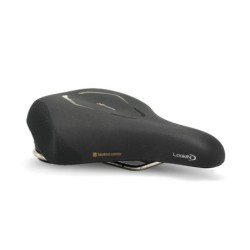 Sadel (unisex) Selle Royal Lokin EVO 90° kørestilling, Royal Gel, Cool Cover & ICS. Stracciatella. Recycled Plastic Base