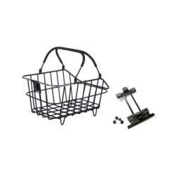 Cykelkurv Basil Cento Nordlicht i sort – set fra siden