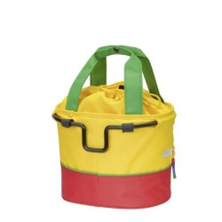 KLICKFIX Shopper Lori børnecykelkurv rød – med snørelukning og refleks