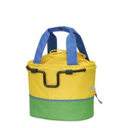 KLICKFIX Shopper Lori børnecykelkurv grøn - med snørelukning og refleks