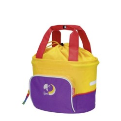 KLICKFIX Shopper Lori børnecykelkurv rød – med snørelukning og refleks