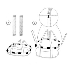 Cykelkurv Reisenthel med Klickfix adapter – sort stofkurv 15L med snørelukning og lommer