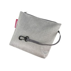 Reisenthel kurv med Klickfix kobling til styr- adapter (Herringbone grey). Dimensioner: 35x28x26 cm. Vægt: 800 g, vol. 15 L, mak